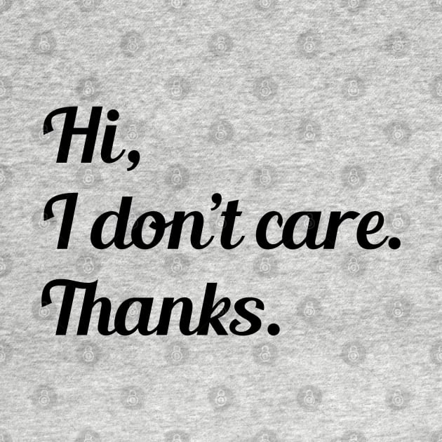 I Don't Care, Thanks by Venus Complete